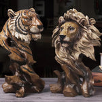 Statue Animal<br>Le Buste Tigre