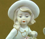 Statue Femme<br>Porcelaine Fillette