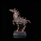 Statue Cheval<br>De Bronze et de Marbre