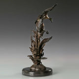 Statue Animal<br> en Marbre et en Bronze