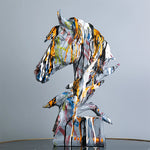 Statue Cheval<br>La Tête Art Déco