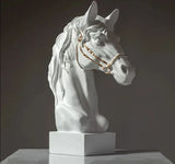 Statue Cheval<br>La Tête de Résine