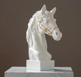 Statue Cheval<br>La Tête de Résine