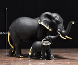 Statue Éléphant<br>Noir