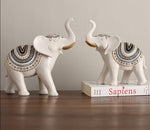 Elephant Figurine Blanc