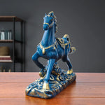 Statue Cheval<br>Bleu