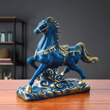 Statue Cheval<br>Bleu