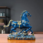 Statue Cheval<br>Bleu