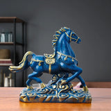 Statue Cheval<br>Bleu