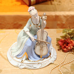 Statue Femme<br>Le Violon Porcelaine