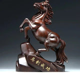 Statue Cheval<br>Bois