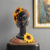 Statue Femme<br>Noire Africaine