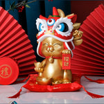 Statue Chat<br>Maneki Neko Dragon