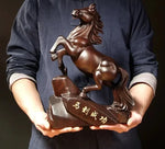 Statue Cheval<br>Bois