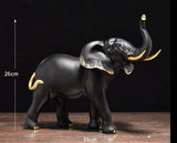 Statue Éléphant<br>Noir