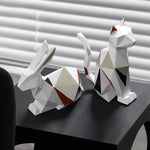 Statue Animal<br>Le Lapin Origami