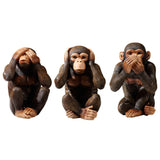 les trois singes de la sagesse statue