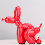 Statue Chien<br>Le Caca en Ballon