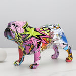 Statue Bouledogue<br>L'Anglais Multicolore