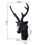 Statue Animal <br>Le Cerf Origami Noir