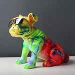 Statue Bouledogue Lunette