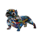 Statue Chien Multicolore