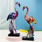 Statue Flamant Rose Design