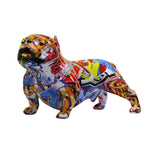 Statue Chien Multicolore