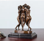 Statue Grecque<br>Les Trois Grâces de Bronze