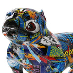 Statue Chien Multicolore